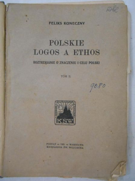 Polskie Logos a Ethos, Tom II, 1921 r.