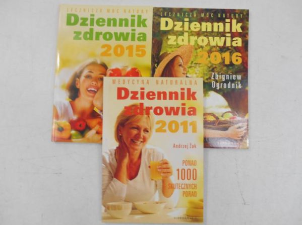 Dziennik zdrowia, zestaw 3 ksiązek