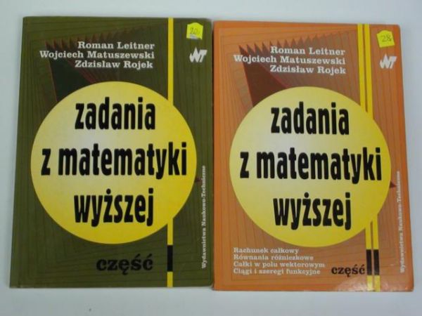 Zadania z matematyki wyższej, t. I-II