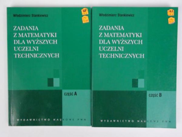 Zadania z matematyki dla wyższych uczelni technicznych, cz.A-B