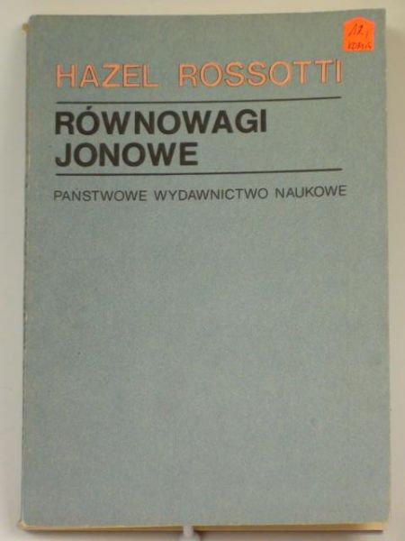 Równowagi jonowe