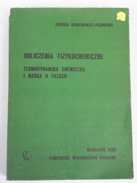 Obliczenia fizykochemiczne