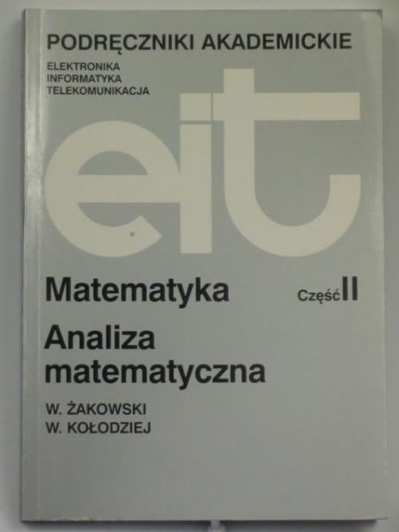 Matematyka. Analiza matematyczna. Część II