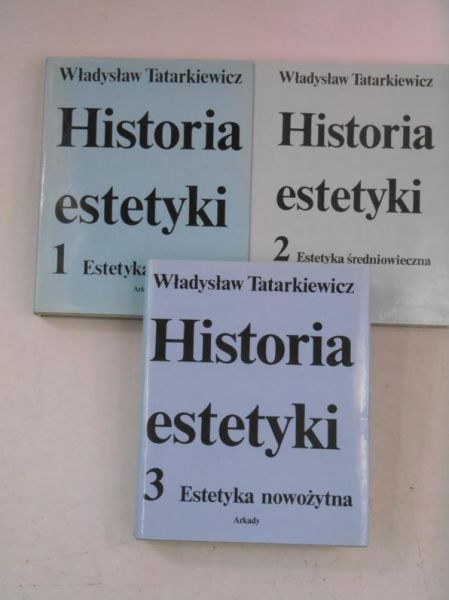 Historia estetyki, Tom I-III