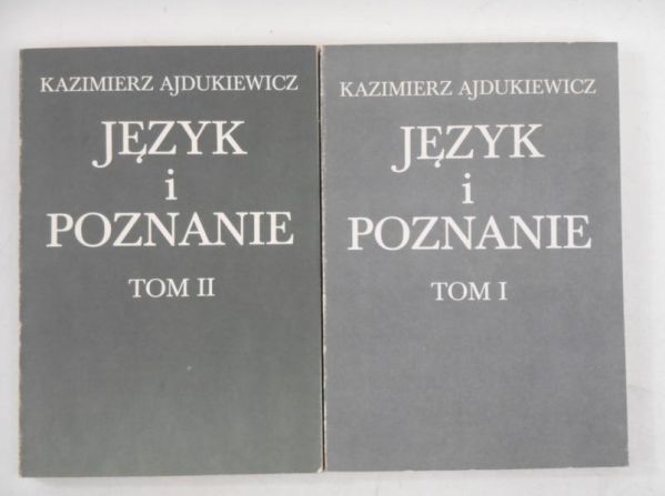 Ajdukiewicz Kazimierz - Język i poznanie, Tom I-II