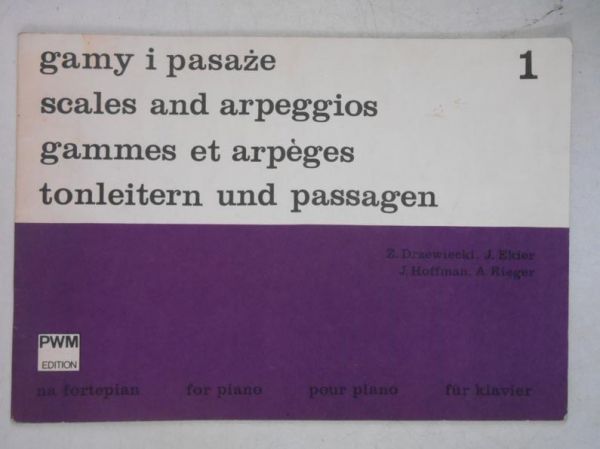 Gamy i pasaże na fortepian, cz. I