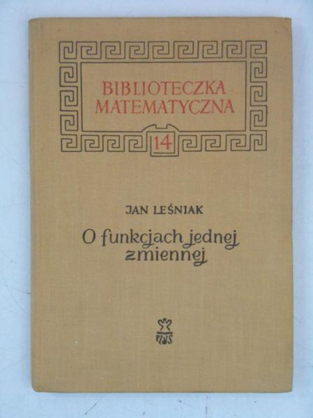 O funkcjach jednej zmiennej