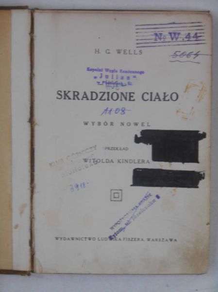 Wells H. G. - Skradzione ciało, 1927 r.