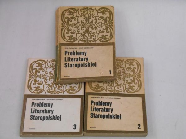Problemy literatury staropolskiej, Tom I-III