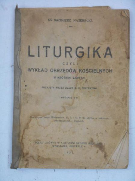 Liturgika, 1937 r.
