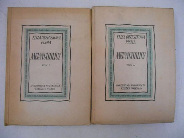 Melancholicy, tom I i II, 1949 r.