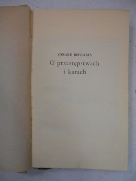 O przestępstwach i karach