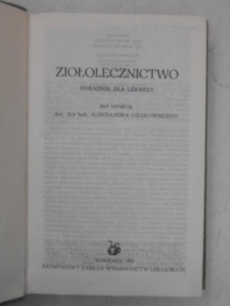 Ziołolecznictwo. Poradnik dla lekarzy