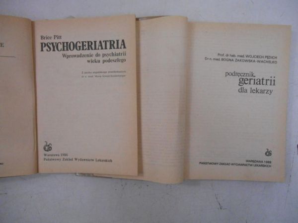Psychogeriatria, Podręcznik geriatrii