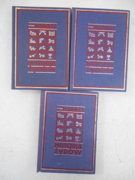 Historia Żydów, tom I-III, reprint z 1929 r.
