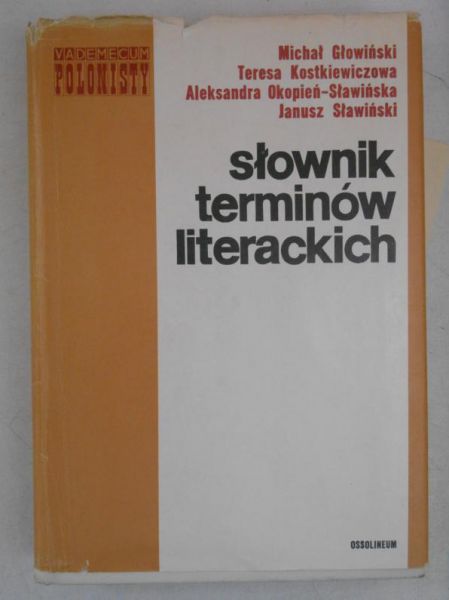 Głowiński Michał - Słownik terminów literackich