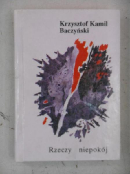 Rzeczy niepokój, Miniatura