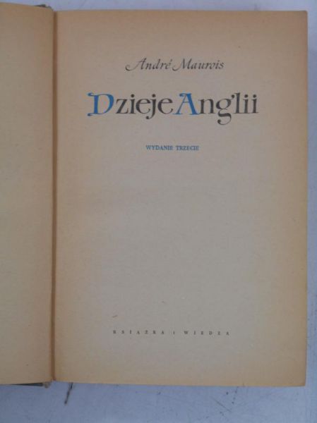 Maurois Andre - Dzieje Anglii