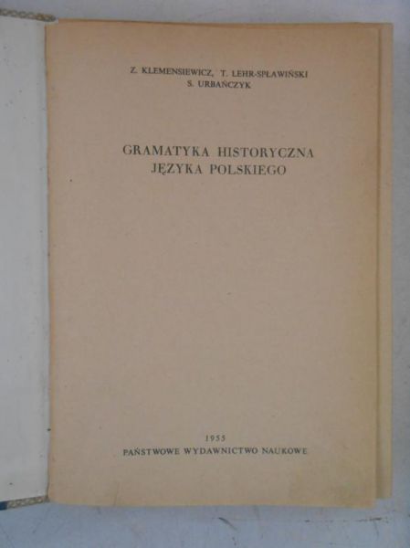 Gramatyka historyczna języka polskiego