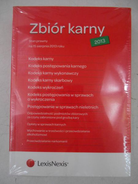 Zbiór karny 2013, nowa