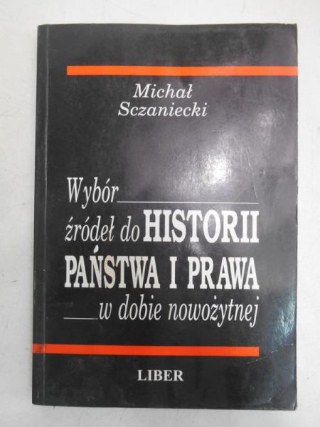 Wybór źródeł do historii państwa i prawa