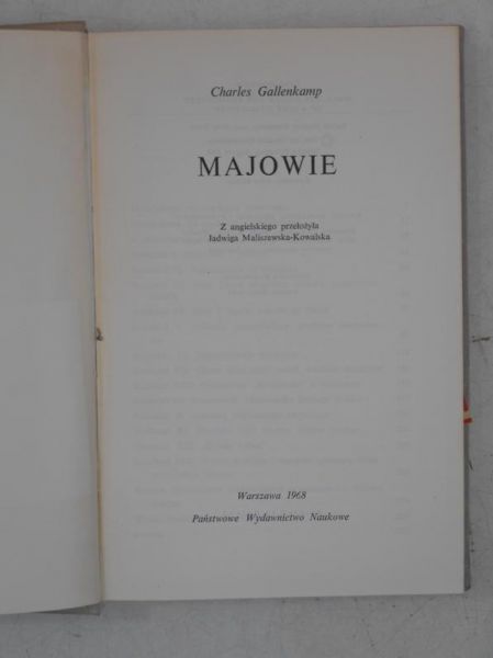Gallenkamp Charles - Majowie