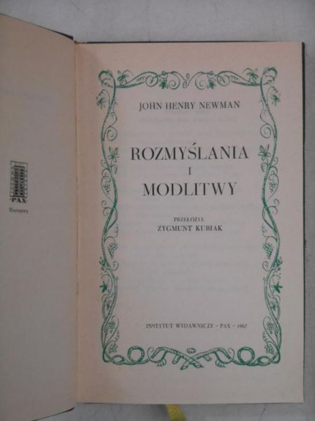 Rozmyślania i modlitwy