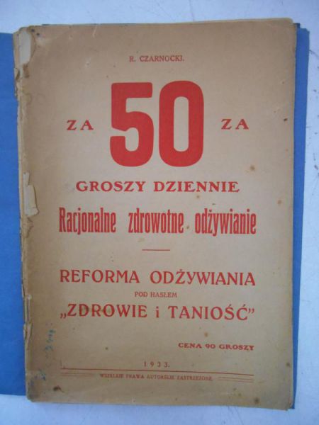 Za 50 groszy dziennie, 1933 r.