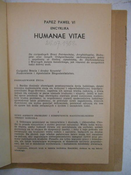 Encyklika Humanae Vitae