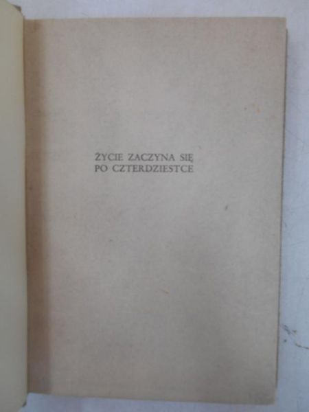 Życie zaczyna się po czterdziestce, ok. 1930 r.