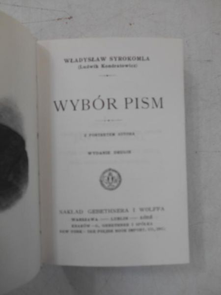 Wybór pism, Reprint 1909 r.