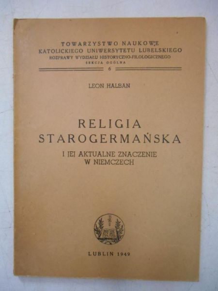 Religia starogermańska, 1949 r.