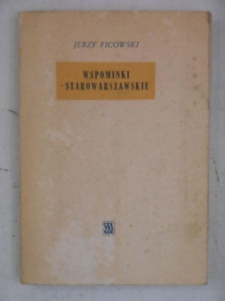 Wspominki starowarszawskie