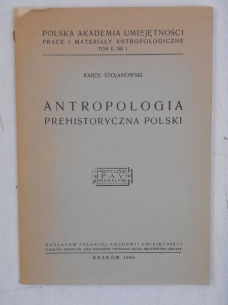 Antropologia prehistoryczna Polski, 1948 r.