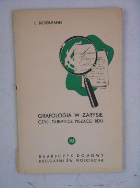 Biedermann L. - Grafologia w zarysie, 1938 r.