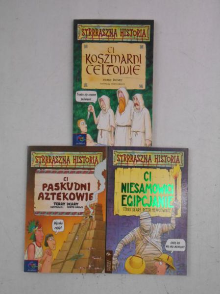 Deary Terry - Strrraszna historia, Zestaw 3 książek