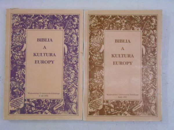 Biblia a kultura Europy, Tom I-II