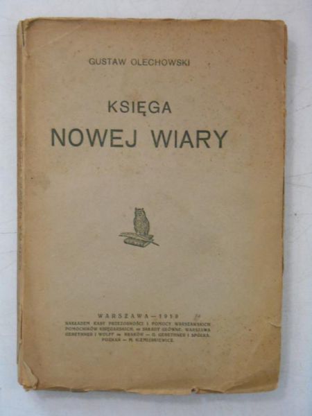 Księga nowej wiary, 1919 r.