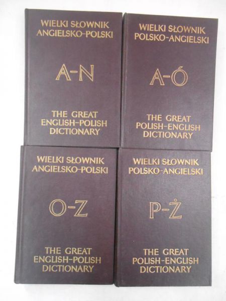 Wielki słownik polsko-angielski A-Ó, P-Ż /  angielsko-polski, A-N,O-Z