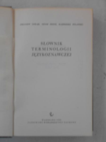 Słownik terminologii językoznawczej