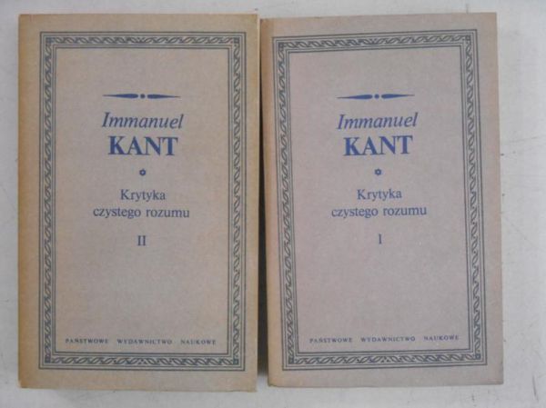 Krytyka czystego rozumu, Tom I-II