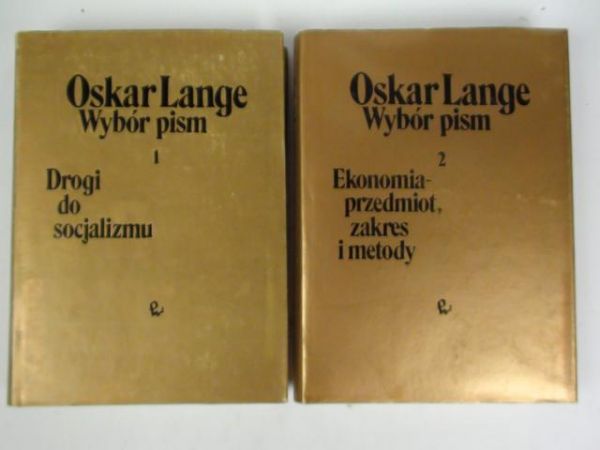 Lange Oskar  -  Wybór pism, tom I-II
