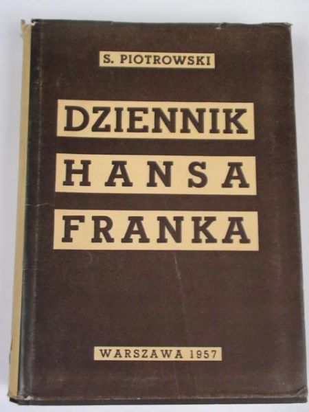 Dziennik Hansa Franka, Tom I