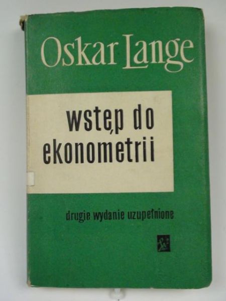 Lange Oskar - Wstęp do ekonometrii