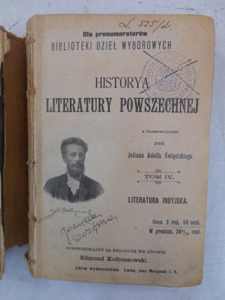 Historya literatury powszechnej, Tom IV, 1901 r.