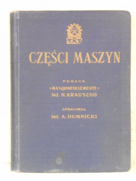 Części maszyn, 1929 r.