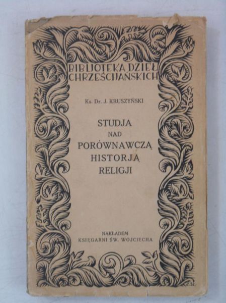 .  - Studia nad porównawczą historją religji, 1926 r.