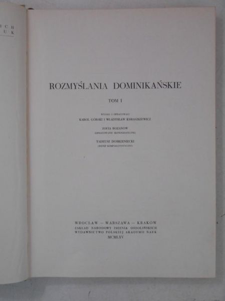 Mayenowa Maria (red.) - Rozmyślania Dominikańskie