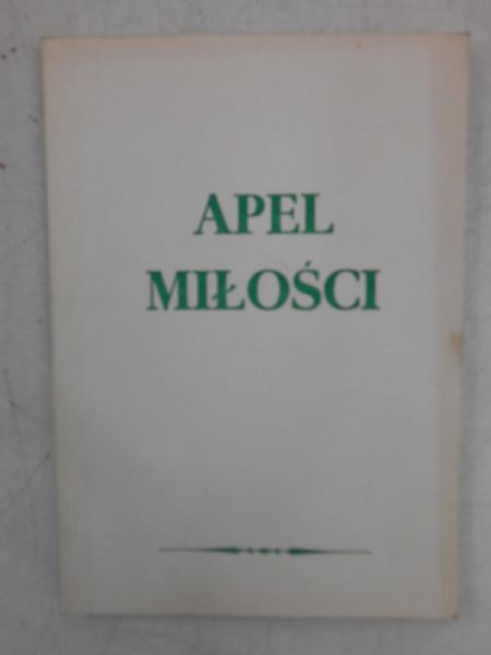 Apel miłości, Reprint 1949 r.