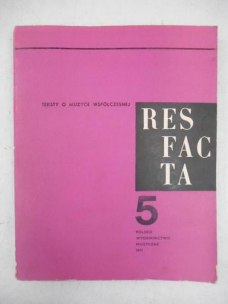 Bristiger Michał - Res Facta 5